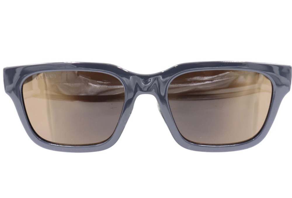 NWT Gucci GG1857SK-004 Gray Rectangle 55mm Sunglasses